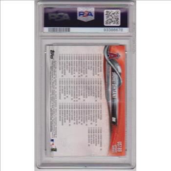 Graded PSA Mint 9 - Shohei Ohtani 2018 Topps Update #US189 Card