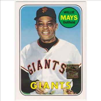 Willie Mays 1969 Topps #190 Commemorative Card - 1997 Topps #23 Insert Card