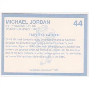 Michael Jordan 1990 North Carolina #44 College Card