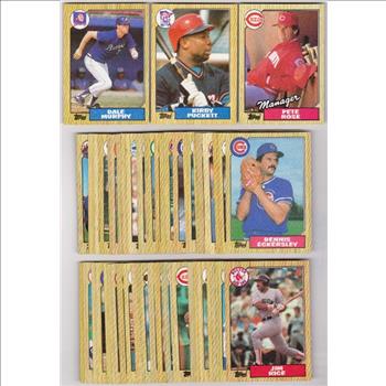 150 Different 1987 Topps Baseball Cards w/ Pete Rose + More
