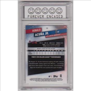 Labeled Gem Mint 10 - Ronald Acuna Jr. 2019 Topps Finest #33 Card