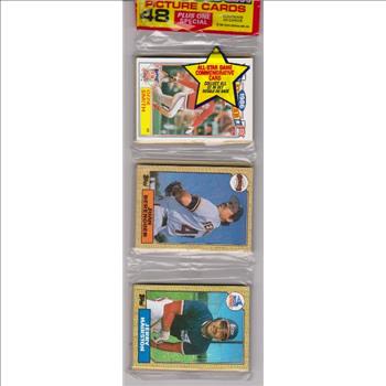 1987 Topps Baseball 49 Card Rack Pack w/ Ozzie Smith On Front