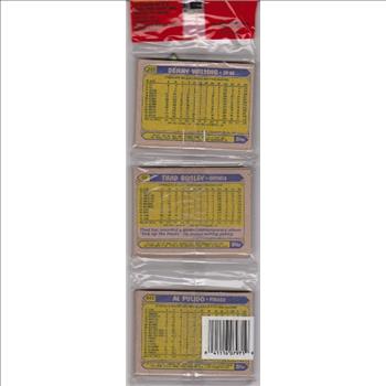 1987 Topps Baseball 49 Card Rack Pack w/ Ozzie Smith On Front