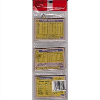 1987 Topps Baseball 49 Card Rack Pack w/ Ryne Sandberg On Front