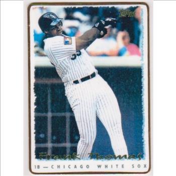 1995 Topps Frank Thomas #1 Porcelain Card (#504/1000)
