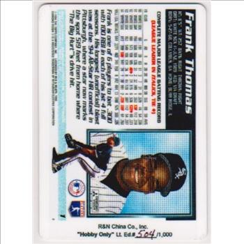 1995 Topps Frank Thomas #1 Porcelain Card (#504/1000)