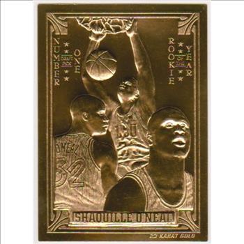 23 kt Gold - Shaquille O'Neal 1994 Classic Gold Card (1/24,900)