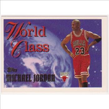 Michael Jordan 1995-96 Topps World Class #WC1 Insert Card