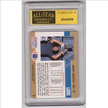 Graded 9 - Barry Sanders 1990 Pro Set #1 Card