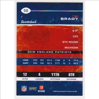 Tom Brady 2007 Playoff Contenders #59 Card