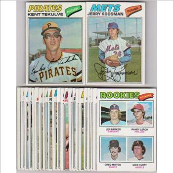 25 Different 1977 Topps Baseball Cards w/ Jerry Koosman + More