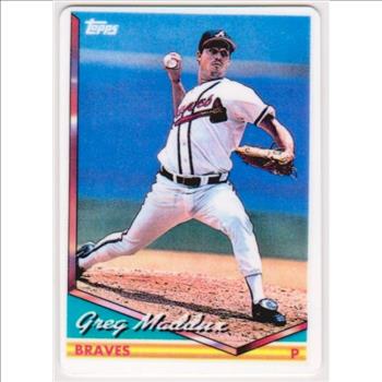 1994 Topps Greg Maddux #499 Porcelain Card