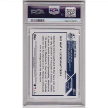 Graded PSA Mint 9 - Shohei Ohtani 2023 Topps Chrome Update All-Star Game #ASGC-31 Card