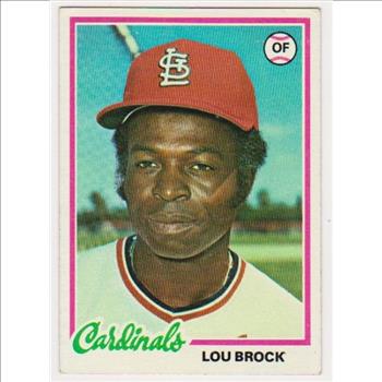 1978 Topps Lou Brock #170 Card - HOF'er