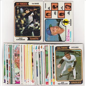 25 Different 1970's Topps Baseball Cards (1973-1979) w/ Dave Kingman + More