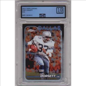 Graded MPE Gem Mint 10 - Tony Dorsett 2024 Topps Chrome #40 Card