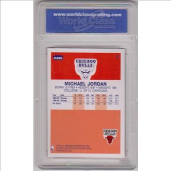 Graded Gem Mint 10 - Michael Jordan 1996-97 Fleer Decade Of Excellence #4 Insert Card