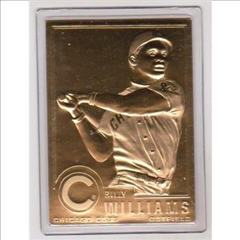 22 kt Gold - Billy Williams 2000 Danbury Mint Gold Card - HOF'er