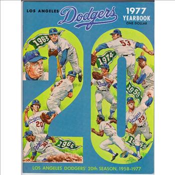 1977 L.A. Dodgers Yearbook 20th Anniversary Issue