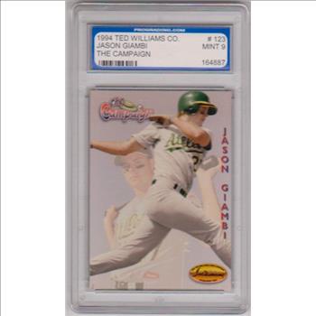 Graded Mint 9 Rookie - Jason Giambi 1994 Ted Williams Co. Minor League #123 Card