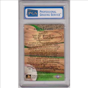 Graded Mint 9 Rookie - Jason Giambi 1994 Ted Williams Co. Minor League #123 Card