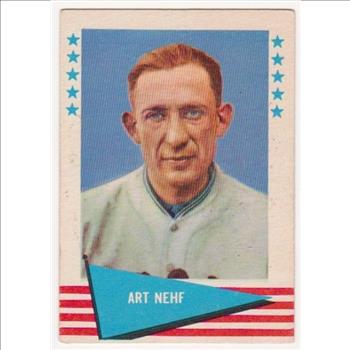 1961 Fleer Art Nehf #65 Card