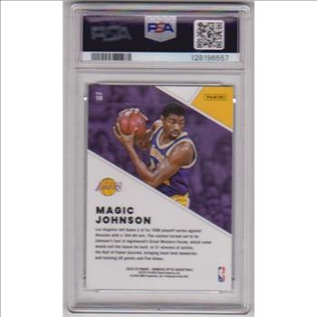 Graded PSA Gem Mint 10 - Magic Johnson 2022-23 Donruss Optic #19 Card