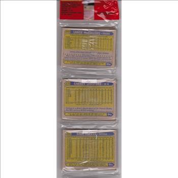 1987 Topps Baseball 49 Card Rack Pack w/ Wally Joyner On Front