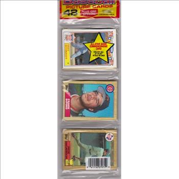 1987 Topps Baseball 49 Card Rack Pack w/ Mike Schmidt On Front