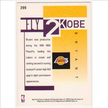 Kobe Bryant 2000 Upper Deck Victory #299 Card