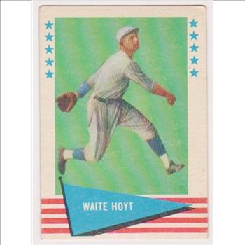 1961 Fleer Waite Hoyt #44 Card - HOF'er