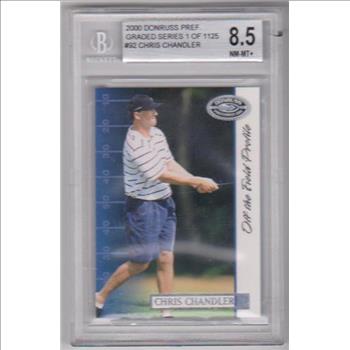 Graded BGS NM-MT+ 8.5 - Chris Chandler 2000 Donruss Preferred Graded Series 1 of 1125 #92 Card