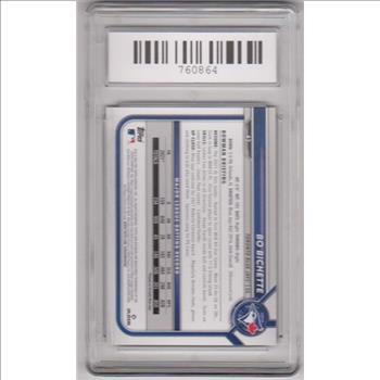 Graded Gem Mint 10 - Bo Bichette 2022 Bowman #43 Card