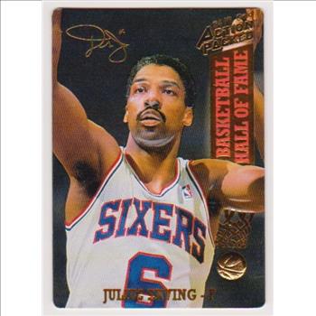 24 Kt Gold - Julius Erving - 1993 Action Packed 24 Kt Gold #56G Insert Card - #1414/2500