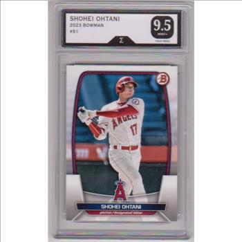 Graded Sigma Mint+ 9.5 - Shohei Ohtani 2023 Bowman #51 Card