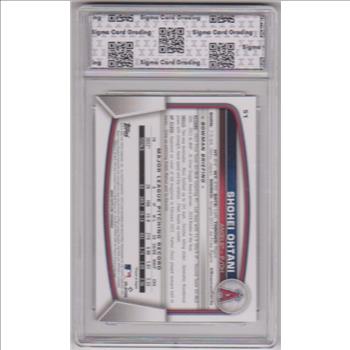 Graded Sigma Mint+ 9.5 - Shohei Ohtani 2023 Bowman #51 Card
