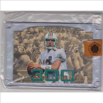 1994 Upper Deck Authenticated Dan Marino 300 Touchdown Passes 3.5x5 C-Card