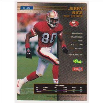 1 Of Only 725 Produced - Jerry Rice 1995 Pro Line Series II Printers Proof Insert Card