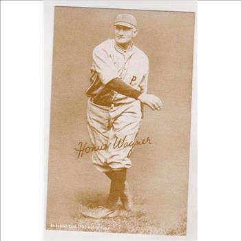 Vintage - Honus Wagner 1980 Hall of Fame Exhibit Card