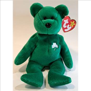 1997 Ty Beanie Baby ERIN THE SHAMROCK BEAR - With Original Tags