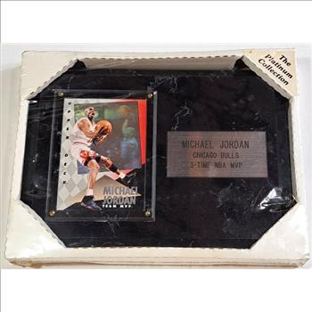 Sealed - Michael Jordan 1993-94 Upper Deck Team MVP Hologram On Plaque - 3-Time NBA MVP