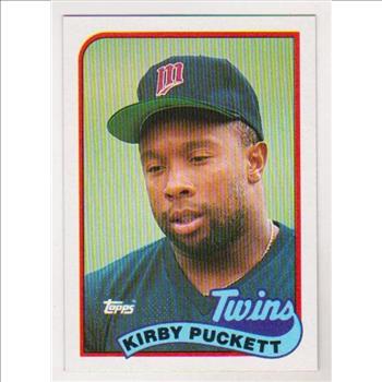 Error Card - Kirby Puckett 1989 Topps Wrong Back - Rare Card