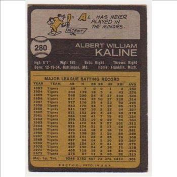 1973 Topps Al Kaline #280 - HOF'er