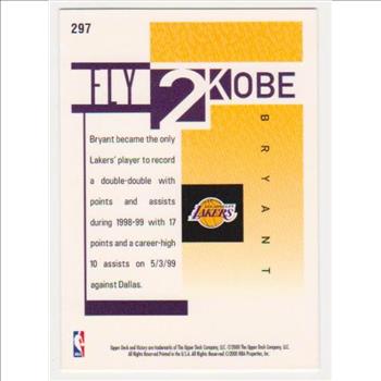  Kobe Bryant 2000 Upper Deck Victory #297 Card