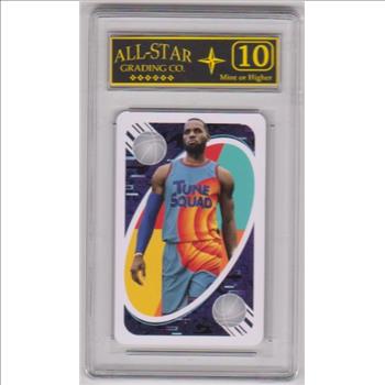 Graded 10 - Lebron James 2020 Uno Space Jam Playing Card