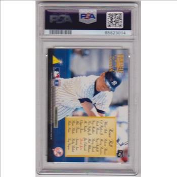 Graded PSA Mint 9 - Derek Jeter 1996 Pinnacle Zenith #147 Card