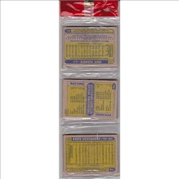 1987 Topps Baseball 49 Card Rack Pack w/ Lou Whitaker On Front