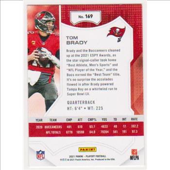Tom Brady 2021 Panini Playoff #169 Card