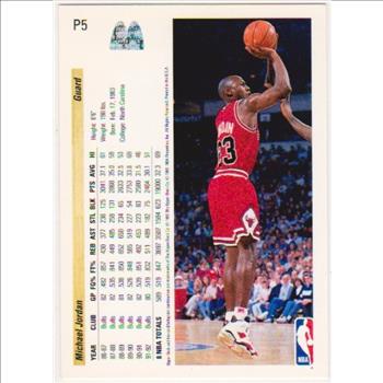 1992-93 Upper Deck McDonald's Michael Jordan #P5 Card