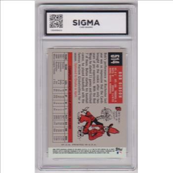 Graded Sigma Mint+ 9.5 - Bob Gibson 2006 Topps Rookie Of The Week #19 Card